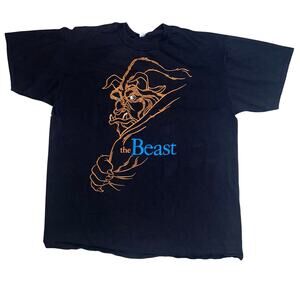 Disney's vintage Beauty and the Beast silhouette beast 90s graphic t-shirt XXl